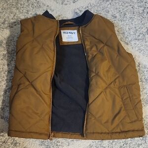 Old Navy Brown Quilted Vest